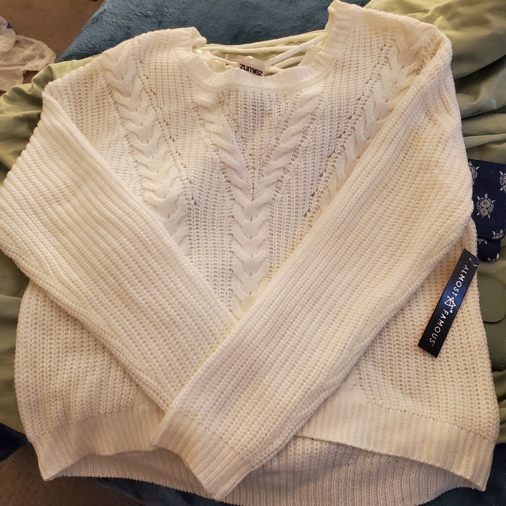 Crop sweater top
